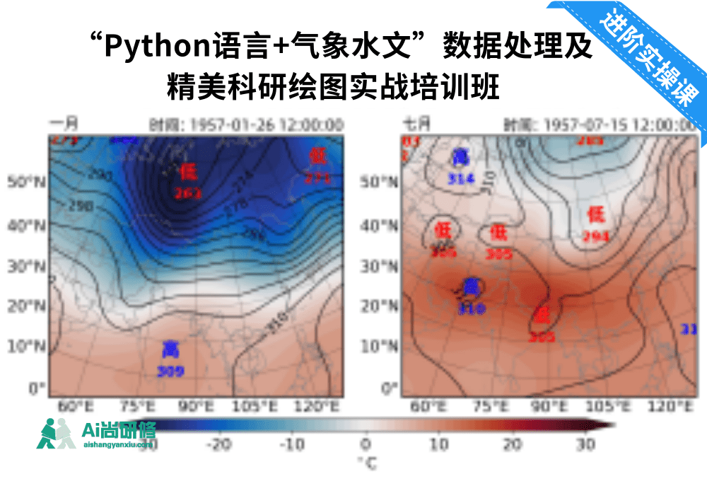“Python语言+气象水文”数据处理及精美科研绘图实战培训班