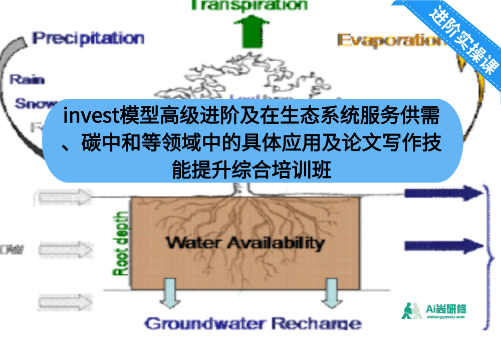 Invest模型高级进阶及在生态系统服务供需、碳中和等领域中的具体应用及论文写作技能提升综合培训班