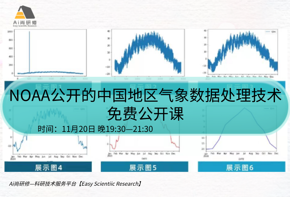NOAA公开的中国地区气象数据处理技术免费公开课