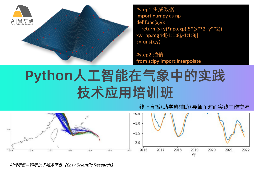 Python人工智能在气象中的实践技术应用培训班