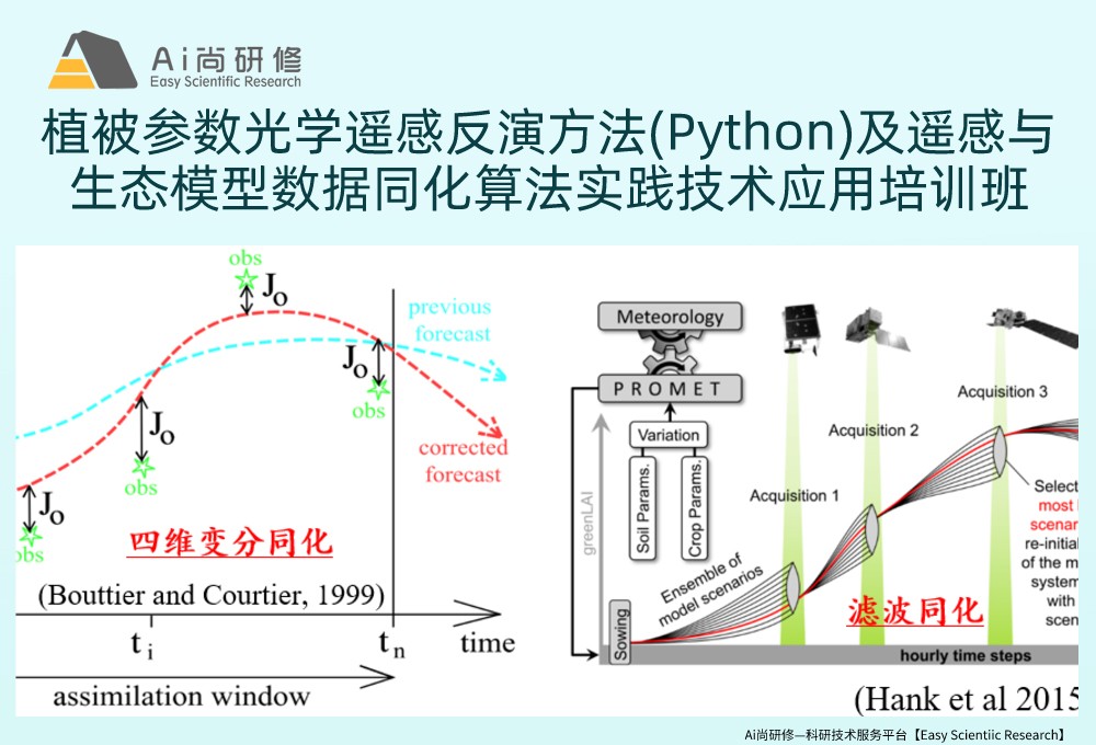 直播课：植被参数光学遥感反演方法(Python)及遥感与生态模型数据同化算法实践技术培训班