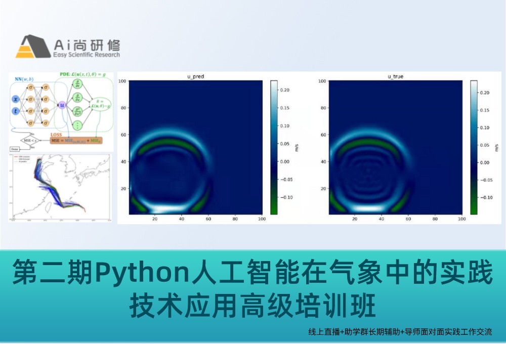 python机器学习与深度学习在气象领域中的实践技术应用高级培训班