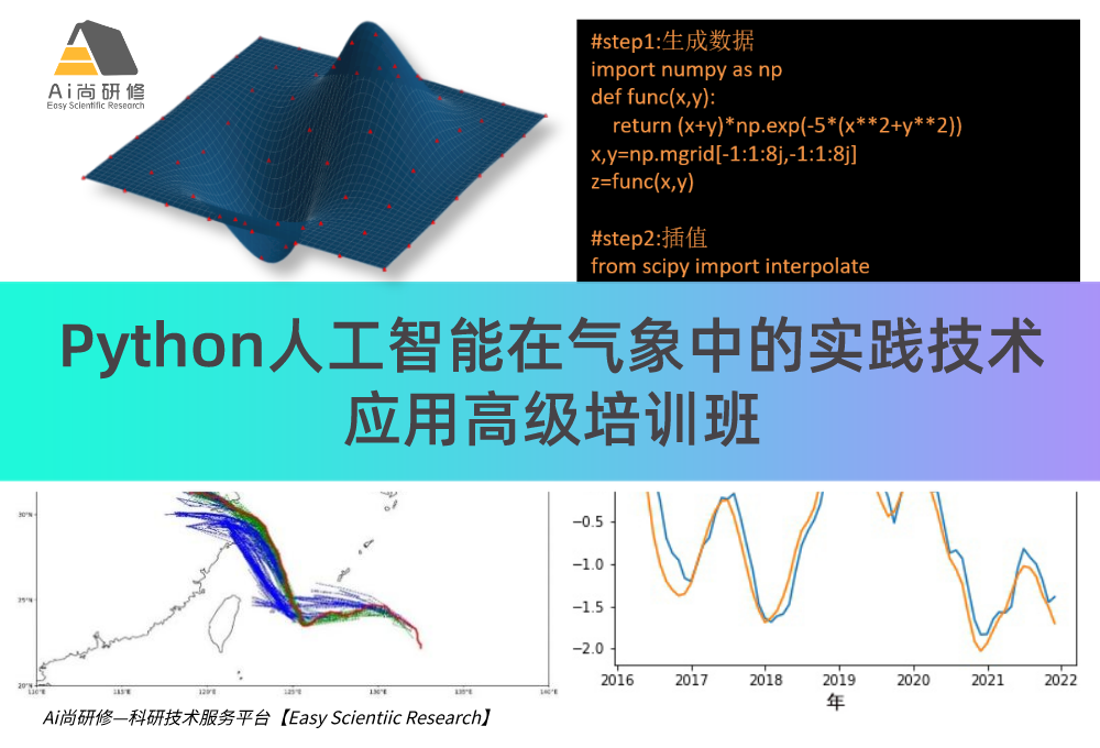 直播课：Python人工智能在气象中的实践技术应用高级培训班