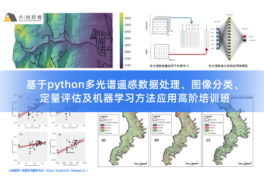 基于python多光谱遥感数据处理、图像分类、定量评估及机器学习方法应用高阶培训班
