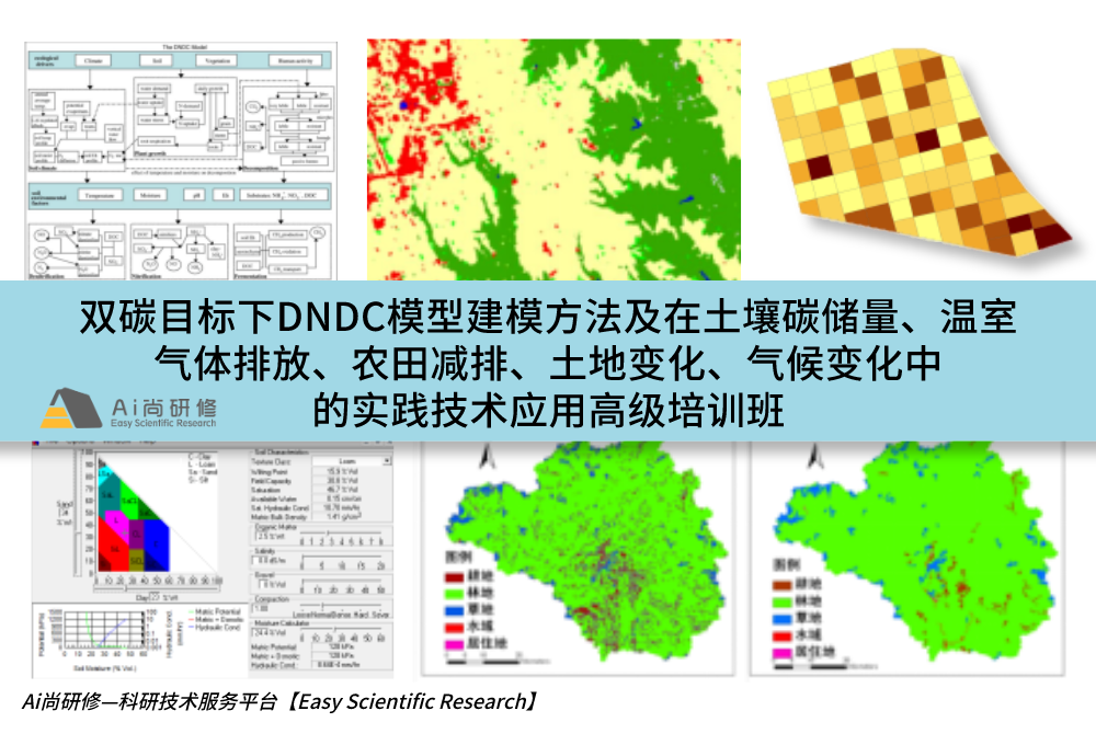 直播课：双碳目标下DNDC模型建模方法及在土壤碳储量、温室气体排放、农田减排、土地变化、气候变化中的实践技术应用高级培训班
