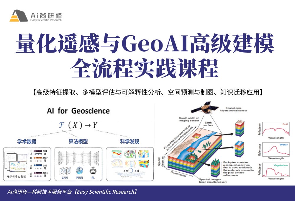 直播课：量化遥感与GeoAI高级建模全流程实践培训班